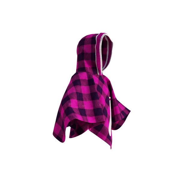 Pookie Poncho - Pink Toddler/Youth Polar Fleece