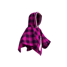 Load image into Gallery viewer, Pookie Poncho - Pink Toddler/Youth Polar Fleece