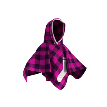 Load image into Gallery viewer, Pookie Poncho - Pink Toddler/Youth Polar Fleece
