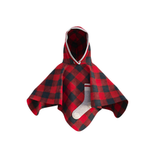 Load image into Gallery viewer, Pookie Poncho - Red Toddler/Youth Polar Fleece