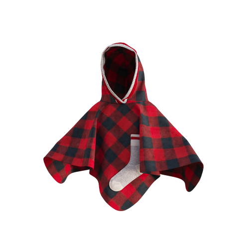 Pookie Poncho - Red Toddler/Youth Polar Fleece