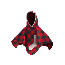 Load image into Gallery viewer, Pookie Poncho - Red Toddler/Youth Polar Fleece
