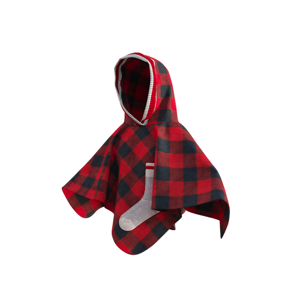 Pookie Poncho - Red Toddler/Youth Polar Fleece