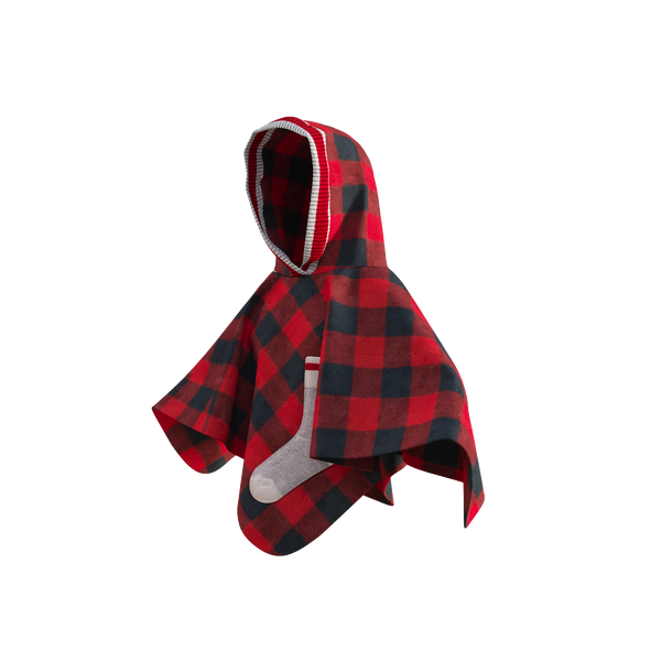 Pookie Poncho - Red Toddler/Youth Polar Fleece
