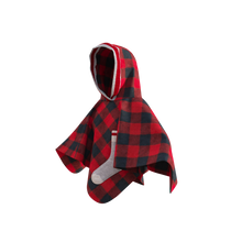 Load image into Gallery viewer, Pookie Poncho - Red Toddler/Youth Polar Fleece
