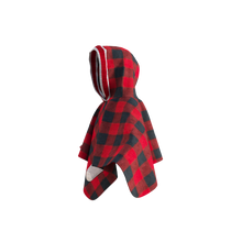 Load image into Gallery viewer, Pookie Poncho - Red Toddler/Youth Polar Fleece