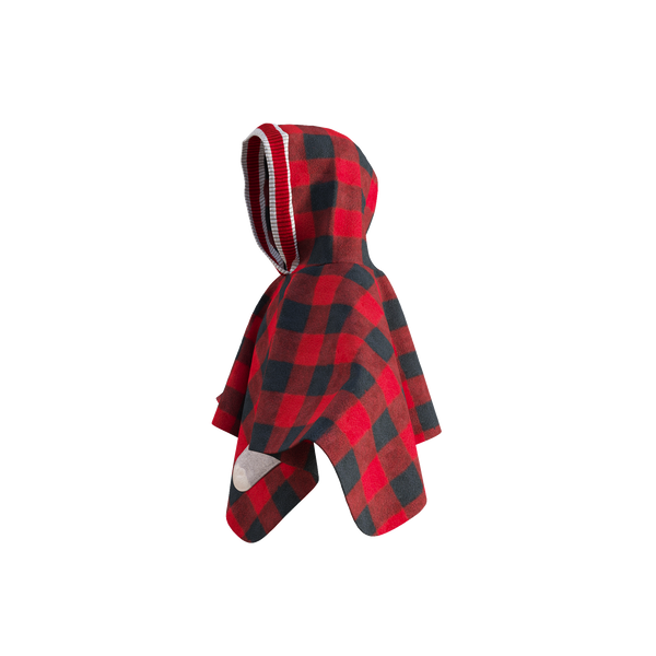 Pookie Poncho - Red Toddler/Youth Polar Fleece