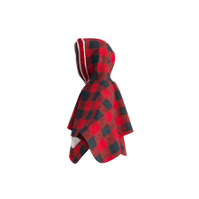 Load image into Gallery viewer, Pookie Poncho - Red Toddler/Youth Polar Fleece