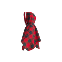 Load image into Gallery viewer, Pookie Poncho - Red Toddler/Youth Polar Fleece