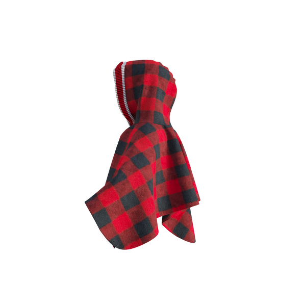 Pookie Poncho - Red Toddler/Youth Polar Fleece