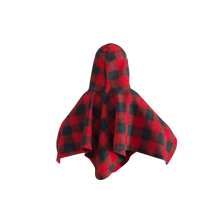 Load image into Gallery viewer, Pookie Poncho - Red Toddler/Youth Polar Fleece