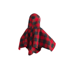 Load image into Gallery viewer, Pookie Poncho - Red Toddler/Youth Polar Fleece