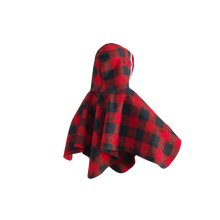 Load image into Gallery viewer, Pookie Poncho - Red Toddler/Youth Polar Fleece