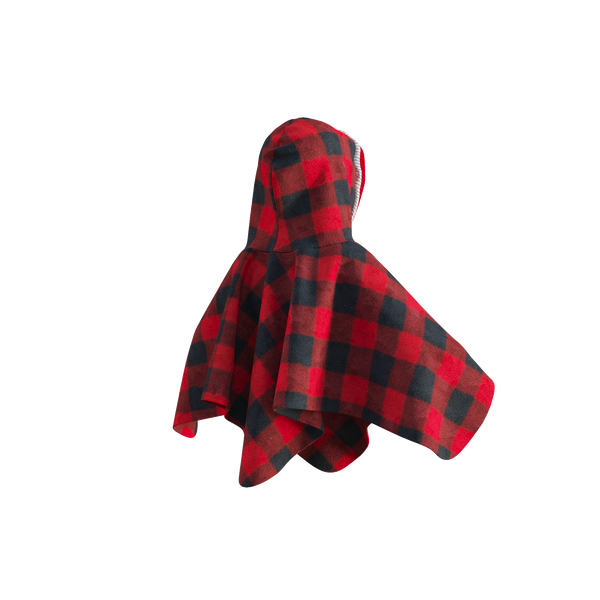 Pookie Poncho - Red Toddler/Youth Polar Fleece