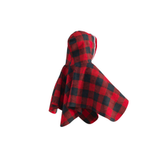 Load image into Gallery viewer, Pookie Poncho - Red Toddler/Youth Polar Fleece