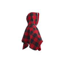 Load image into Gallery viewer, Pookie Poncho - Red Toddler/Youth Polar Fleece