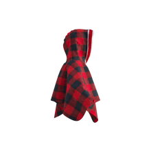Load image into Gallery viewer, Pookie Poncho - Red Toddler/Youth Polar Fleece