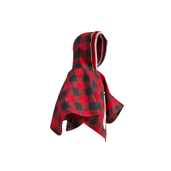 Pookie Poncho - Red Toddler/Youth Polar Fleece