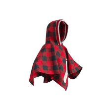 Load image into Gallery viewer, Pookie Poncho - Red Toddler/Youth Polar Fleece