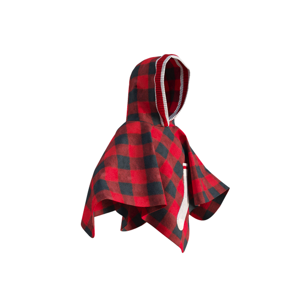 Pookie Poncho - Red Toddler/Youth Polar Fleece