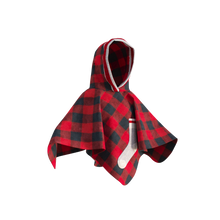 Load image into Gallery viewer, Pookie Poncho - Red Toddler/Youth Polar Fleece