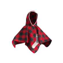Load image into Gallery viewer, Pookie Poncho - Red Toddler/Youth Polar Fleece