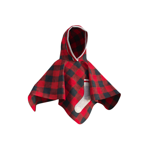 Pookie Poncho - Red Toddler/Youth Polar Fleece