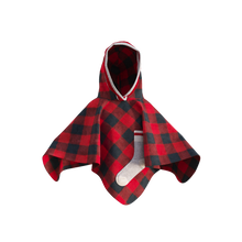 Load image into Gallery viewer, Pookie Poncho - Red Toddler/Youth Polar Fleece