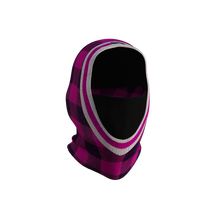Load image into Gallery viewer, Pook Ninja - Pink Plaid and Black Double Layer Polar Fleece Balaclava