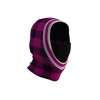 Pook Ninja - Pink Plaid and Black Double Layer Polar Fleece Balaclava