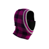 Pook Ninja - Pink Plaid and Black Double Layer Polar Fleece Balaclava