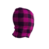 Pook Ninja - Pink Plaid and Black Double Layer Polar Fleece Balaclava