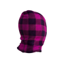 Pook Ninja - Pink Plaid and Black Double Layer Polar Fleece Balaclava
