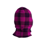 Pook Ninja - Pink Plaid and Black Double Layer Polar Fleece Balaclava