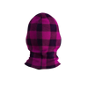 Pook Ninja - Pink Plaid and Black Double Layer Polar Fleece Balaclava