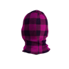 Pook Ninja - Pink Plaid and Black Double Layer Polar Fleece Balaclava