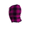 Pook Ninja - Pink Plaid and Black Double Layer Polar Fleece Balaclava