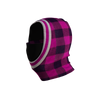 Pook Ninja - Pink Plaid and Black Double Layer Polar Fleece Balaclava
