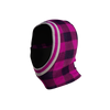 Pook Ninja - Pink Plaid and Black Double Layer Polar Fleece Balaclava