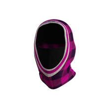 Load image into Gallery viewer, Pook Ninja - Pink Plaid and Black Double Layer Polar Fleece Balaclava