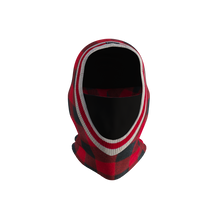 Load image into Gallery viewer, Pook Ninja - Red Plaid and Black Double Layer Polar Fleece Balaclava