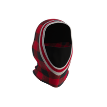 Load image into Gallery viewer, Pook Ninja - Red Plaid and Black Double Layer Polar Fleece Balaclava