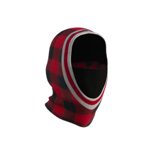 Load image into Gallery viewer, Pook Ninja - Red Plaid and Black Double Layer Polar Fleece Balaclava