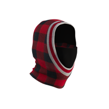 Load image into Gallery viewer, Pook Ninja - Red Plaid and Black Double Layer Polar Fleece Balaclava