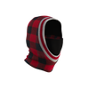 Pook Ninja - Red Plaid and Black Double Layer Polar Fleece Balaclava