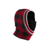 Pook Ninja - Red Plaid and Black Double Layer Polar Fleece Balaclava
