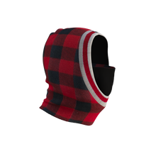 Load image into Gallery viewer, Pook Ninja - Red Plaid and Black Double Layer Polar Fleece Balaclava
