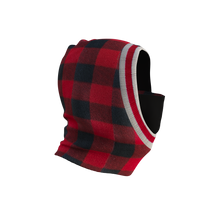 Load image into Gallery viewer, Pook Ninja - Red Plaid and Black Double Layer Polar Fleece Balaclava