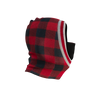 Pook Ninja - Red Plaid and Black Double Layer Polar Fleece Balaclava