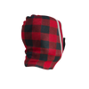 Pook Ninja - Red Plaid and Black Double Layer Polar Fleece Balaclava